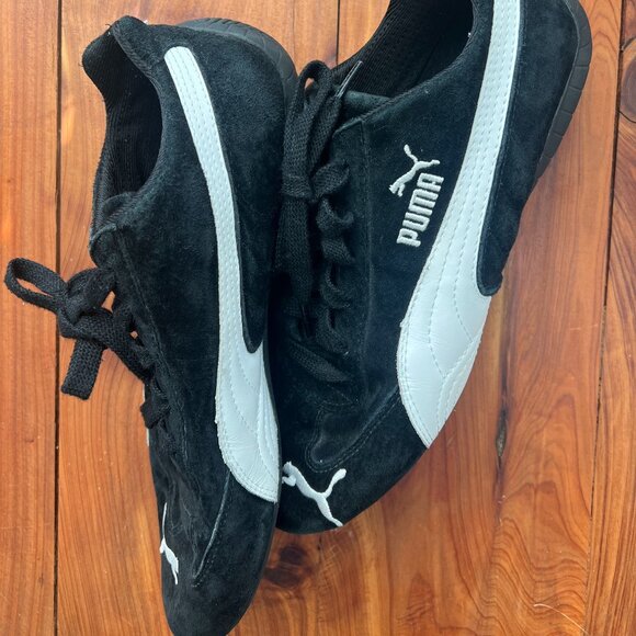 Black Speedcat Plus Sneakers - Picture 1 of 5